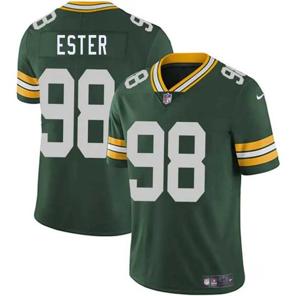 Men & Women & Youth Green Bay Packers #98 James Ester Green 2025 Vapor Untouchable Limited Stitched Jersey